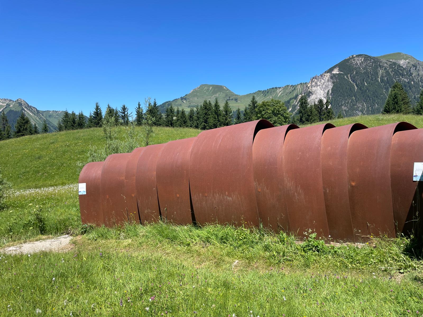 Klangraum in sonntag, Lofttüren, Bau- und Kunstschlosserei Gruber, Raggal, Großes Walsertal Klangraum in sonntag, Lofttüren, Bau- und Kunstschlosserei Gruber, Raggal, Großes Walsertal